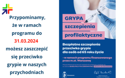 Program szczepień przeciwko grypie dla osób powyżej 65 roku życia