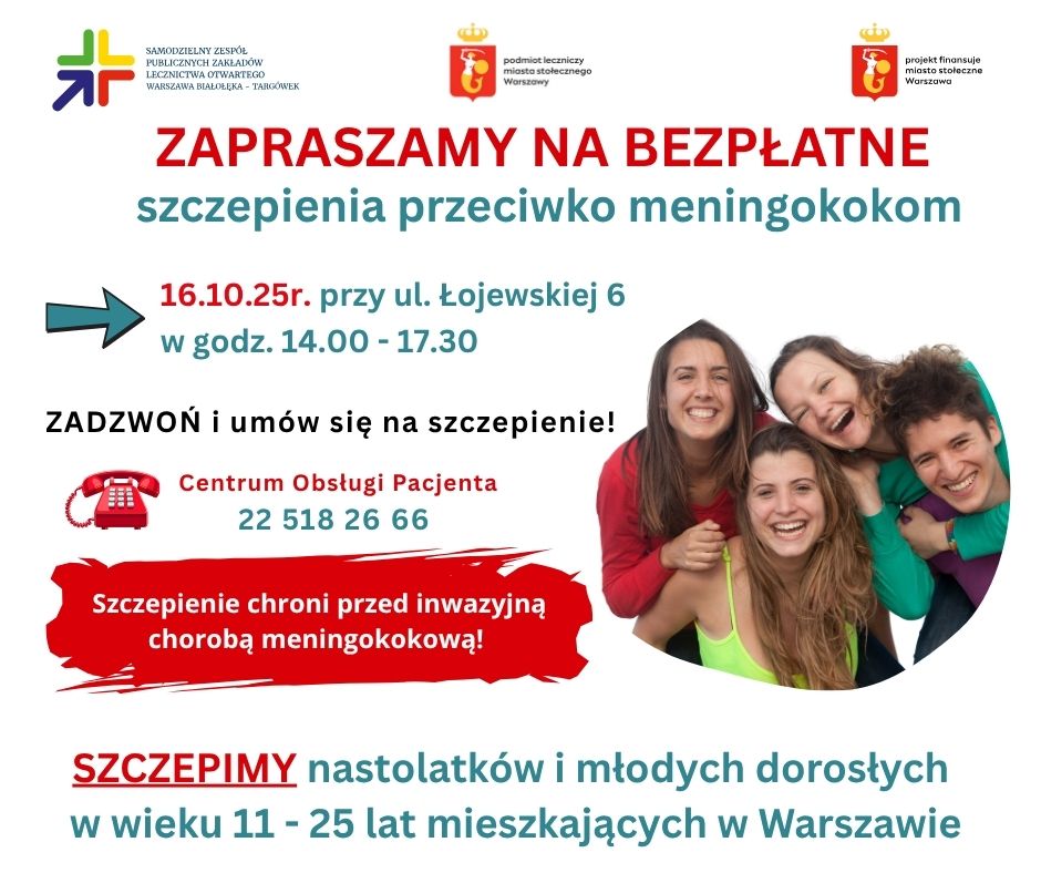 szczepienia przeciwko meningokokom