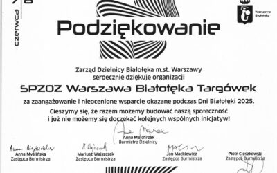 Podziękowania za udział w Dniach Białołęki