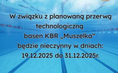 Przerwa technologiczna na basenie Muszelka