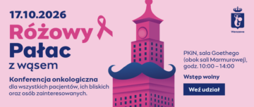 różowy pałac z wąsem