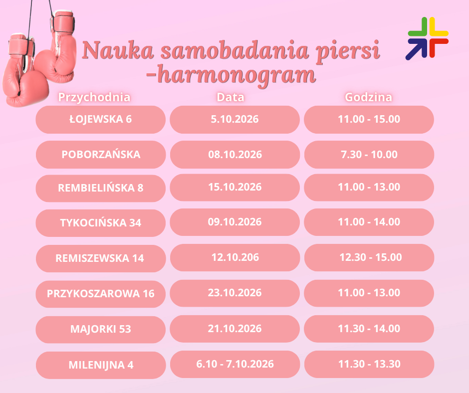 PAŹDZIERNIK – MIESIĄC PROFILAKTYKI RAKA PIERSI